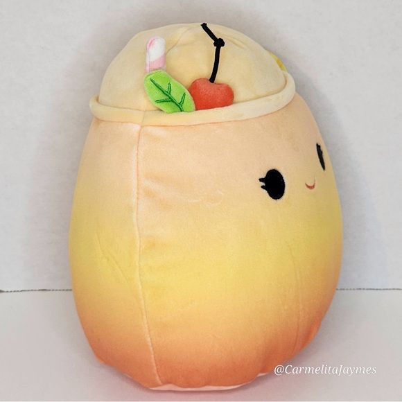 SUSAN 🍹 Mai Tai Summer Ombré Drink Original Squishmallow By Kellytoy NWT - Picture 2 of 8
